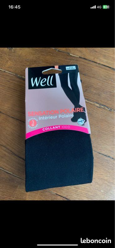 Collant Ultra-Opaque 80D Infini Confort - Noir