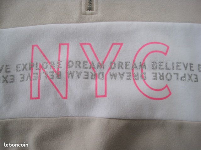 Sweat-shirt NYC marque H&M 10-12 ans (image 2)