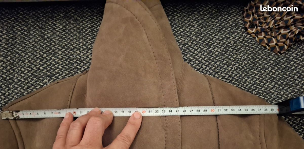 Manteau peau retournée vintage (image 6)