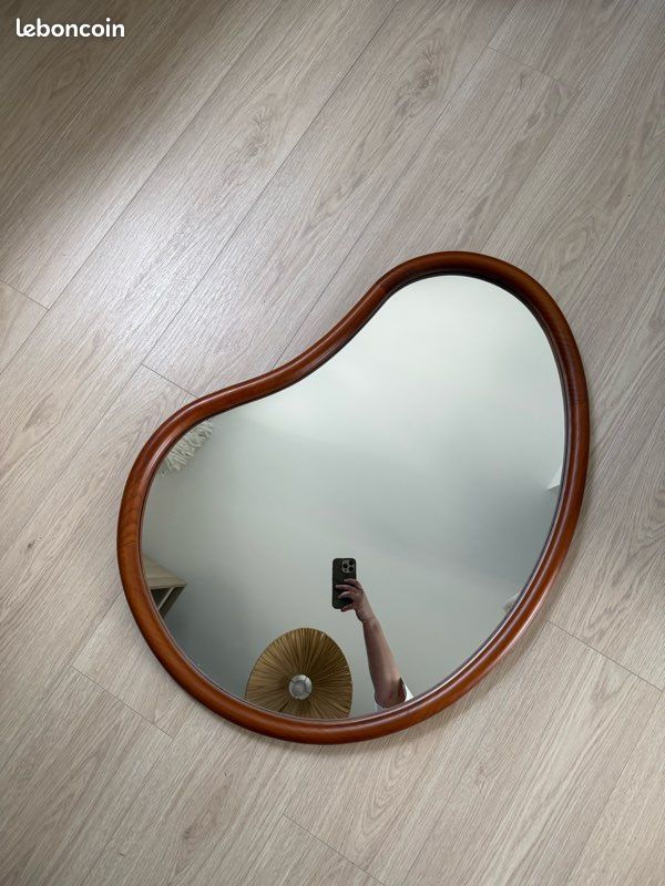 Miroir design forme organique neuf (style goutte) – 85x65 cm (image 2)