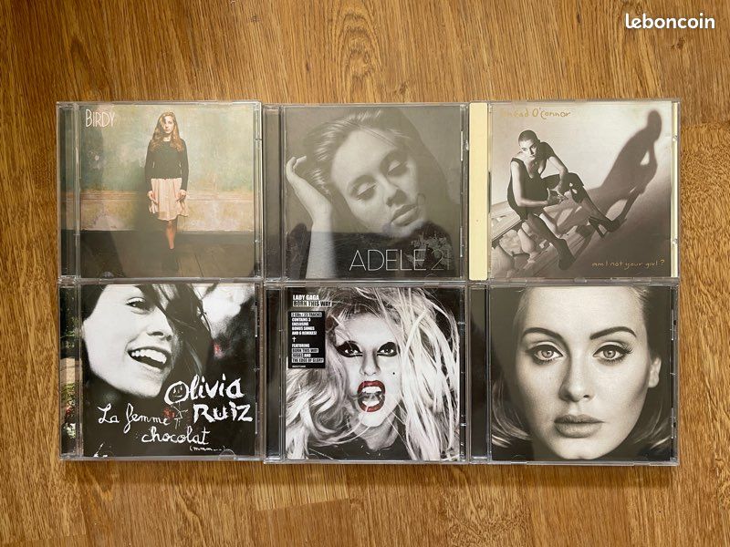 Lot 6 CD Adèle, Birdy, Lady Gaga, Olivia Ruiz, Sinead O'Connor (image 1)
