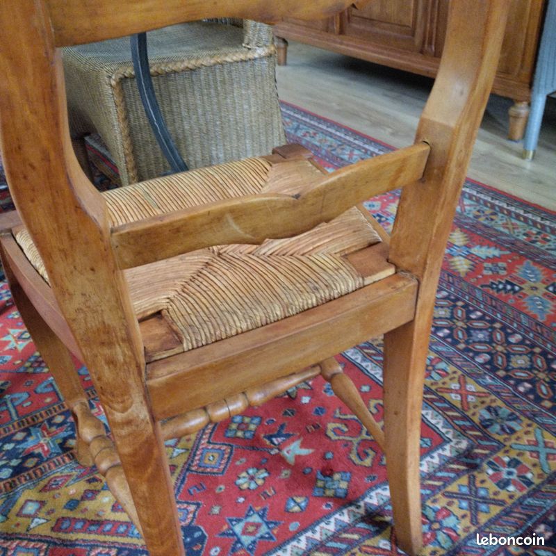 Chaise paillée ancienne excellent état (image 5)