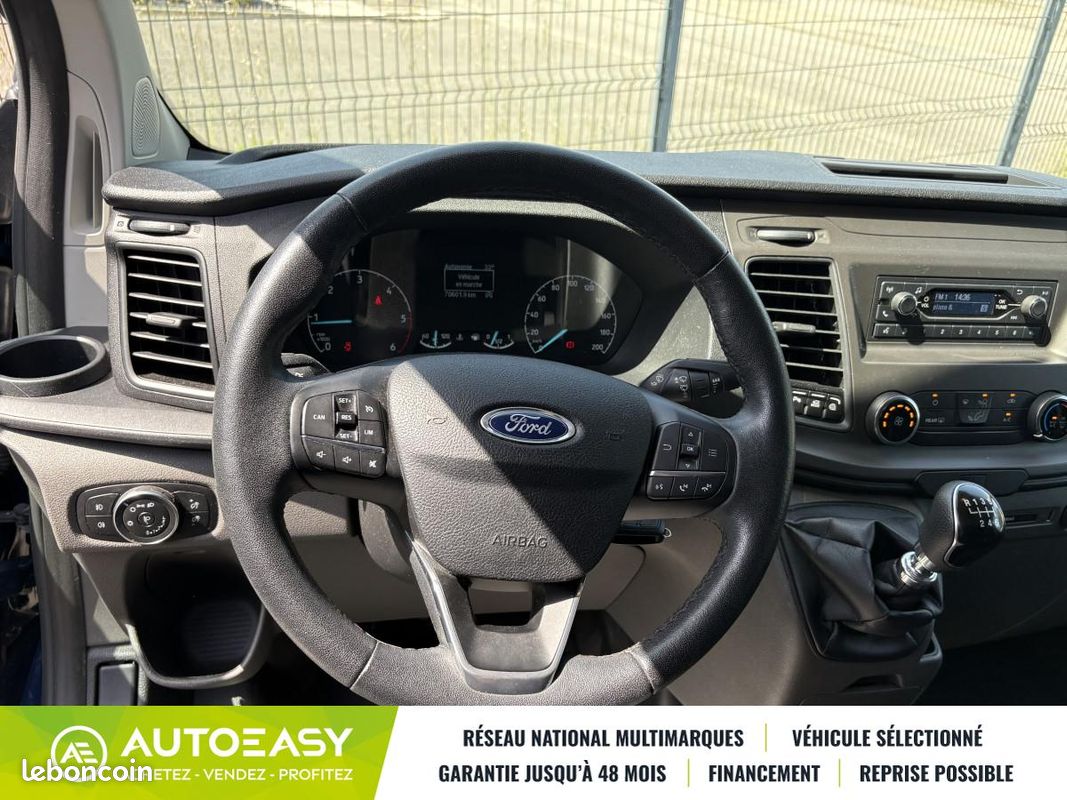 Ford TRANSIT CUSTOM FG Phase 2 270 L1H1 2.0 EcoBlue 105 cv AMBIENTE DPF Fourgon Aménagé (image 5)