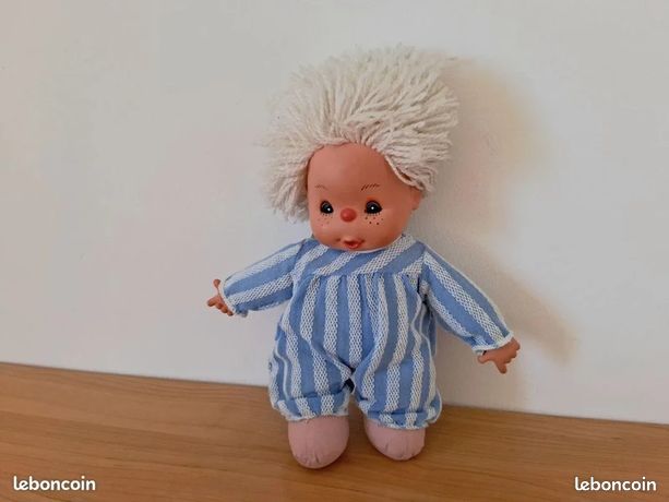 Poupon Vintage Anglais En Papier Mâché - Années 1930 - 22 Cm - Rare