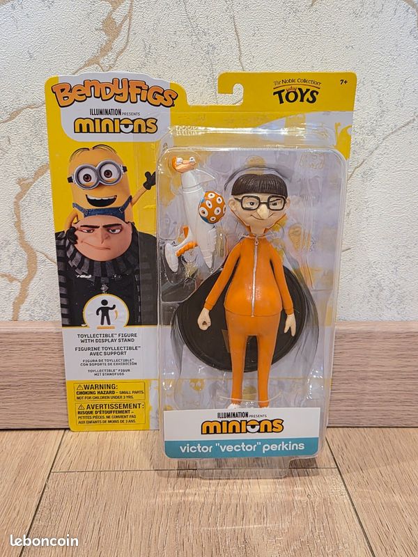 Figurine Bendyfigs Minions the Noble Collection Victor "Vector" perkins neuf (image 1)