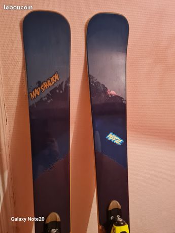 Ski Alpin WEDZE Samourai – Taille 148 Cm – Avec Fixations – Occasion Bon état – Bleu