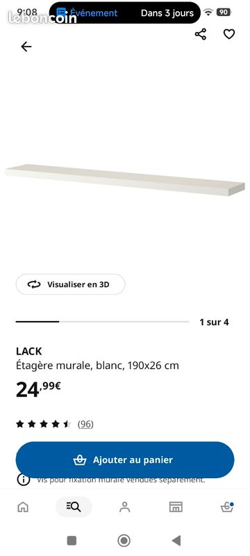 Etagère LACK ikea (image 4)