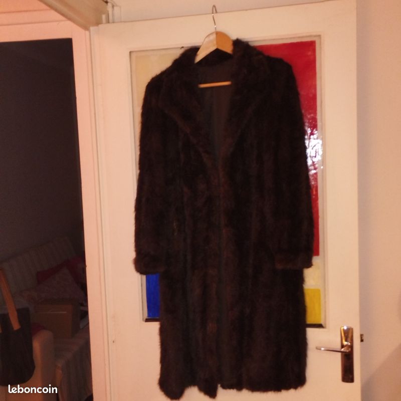 Manteau En Vison Pour Femme - Marron - Taille 40 - Marque Lewinsky - Fourrure Hiver