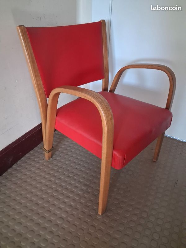 Fauteuil Steiner bo wood années 50 (image 1)