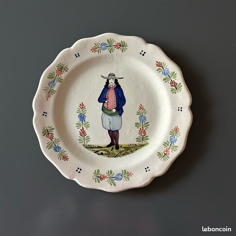 Assiette ancienne bretonne (image 1)