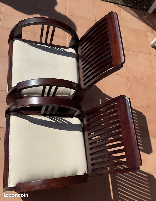 Fauteuil style colonial art déco (image 1)