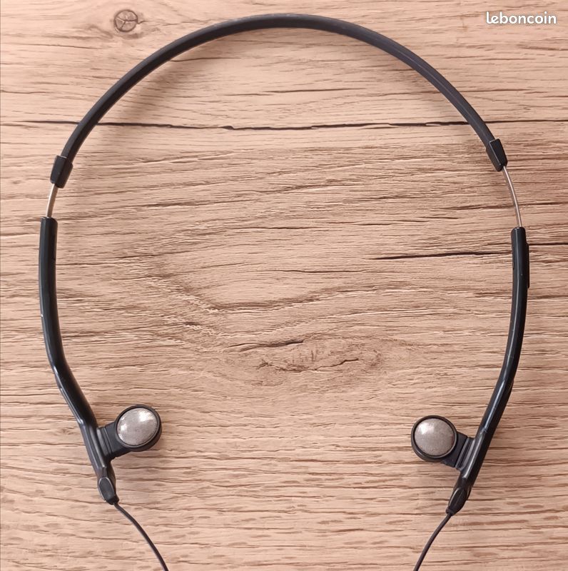 Casque Vintage Philips SBC HP1000 - Haut De Gamme, Confortable, Argenté