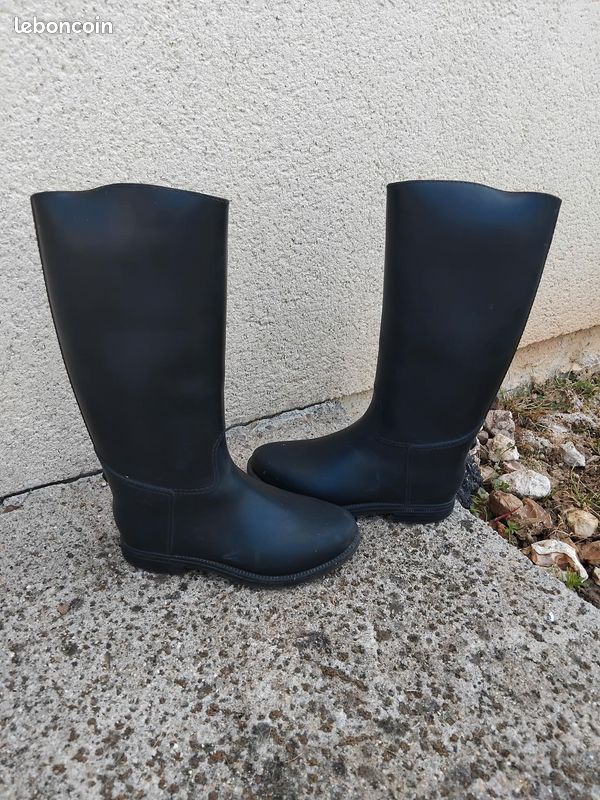 BOTTES ÉQUITATION ADULTE SCHOOLING NOIR