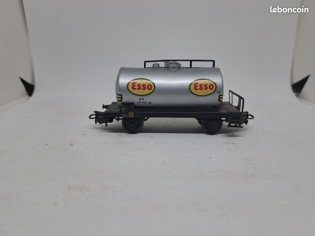 Wagon Citerne ESSO SMCF HO – Train électrique – Occasion Boite