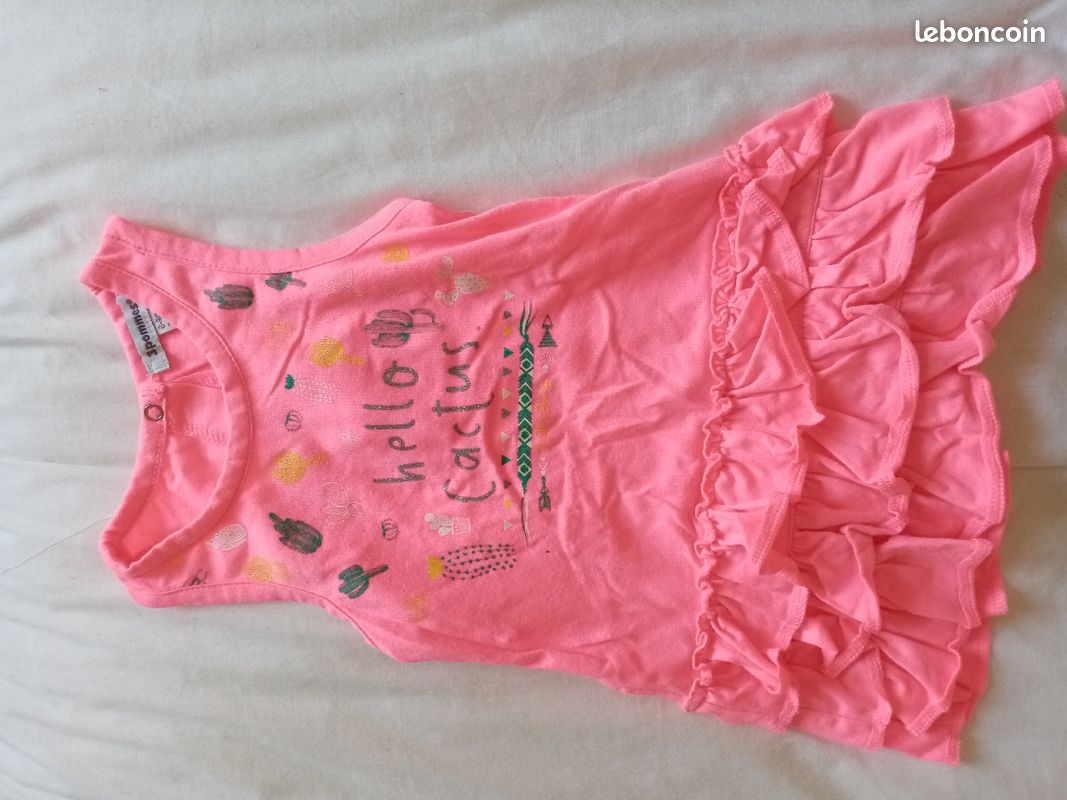 Robe fille 9mois 3 pommes (image 1)