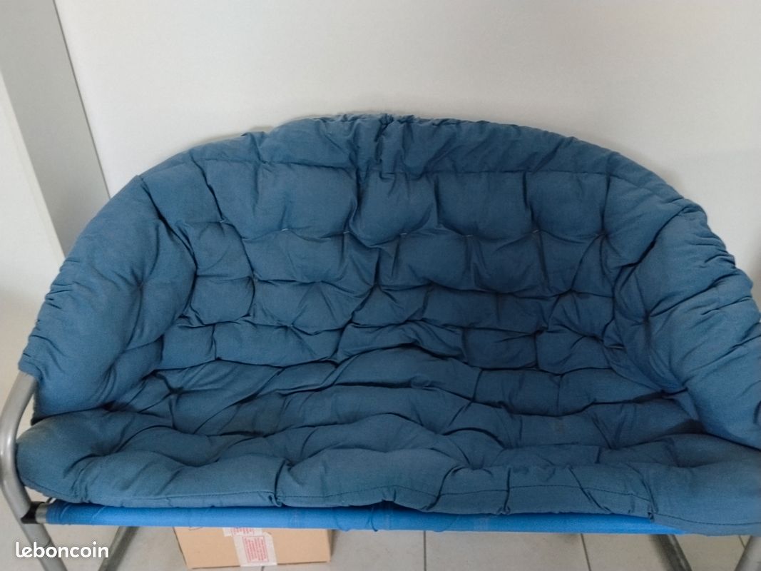 Lot de canapé 2 places et 2 fauteuils matelassées (image 5)