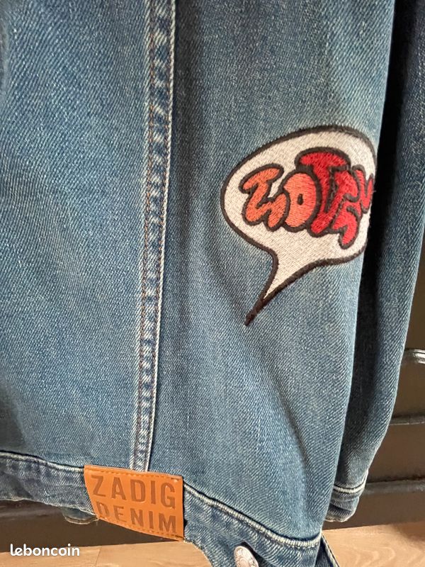 Veste En Jean Zadig & Voltaire - Taille M, Couleur Bleu, Neuf Avec étiquettes