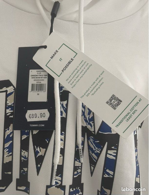 Hoodie Tommy Hilfiger Blue Camo (image 2)