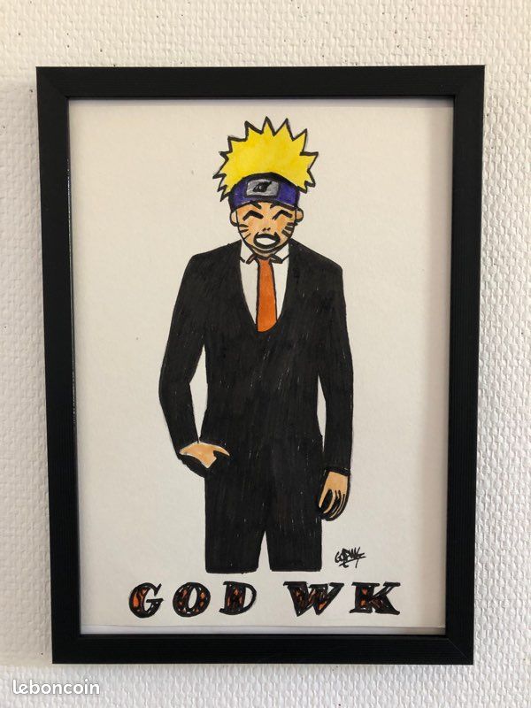 Tableau naruto en costard A4 (image 1)