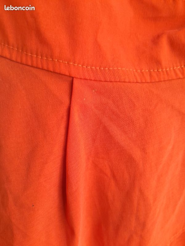Haut à volant orange et noire-Meiling fashion (image 8)
