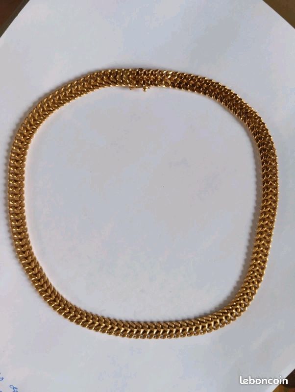 Collier Maille américaine Or jaune - 7978162028758 - 58 Facettes