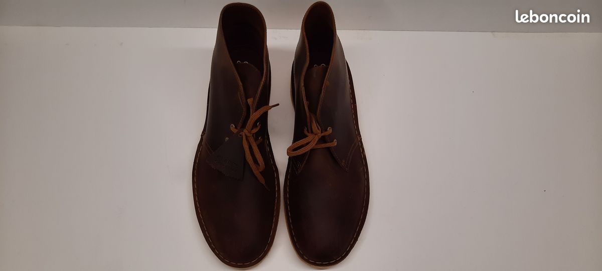 Clarks desert boot neuves homme pointure 45 cuir brun foncé