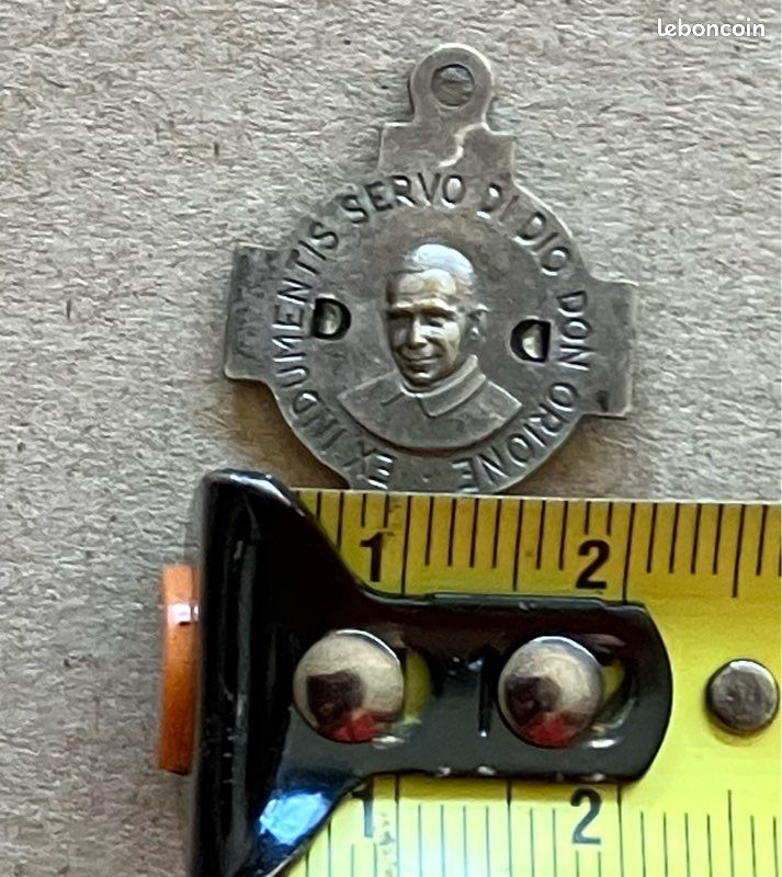 Pendentif Saint Louis Orione bénit 80 (image 3)