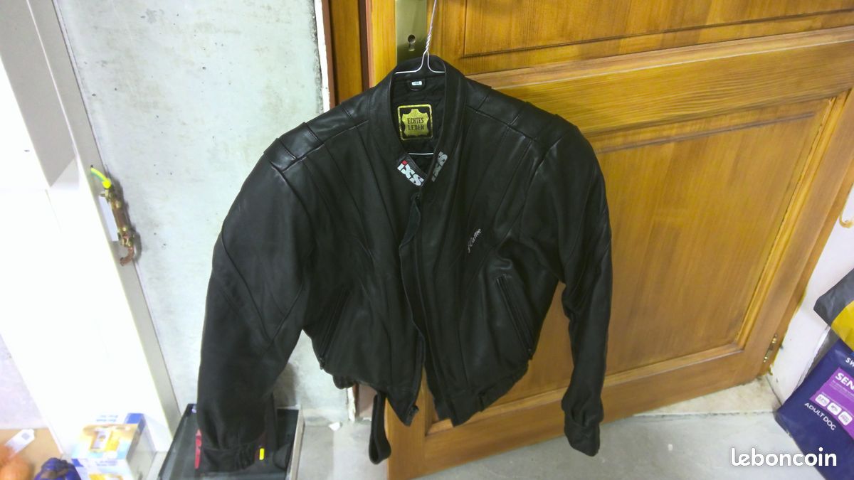 Veste de moto en cuir de marque ixs (image 1)