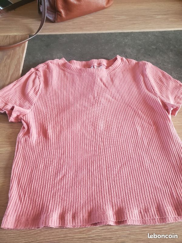 Crop top rose clair (image 1)