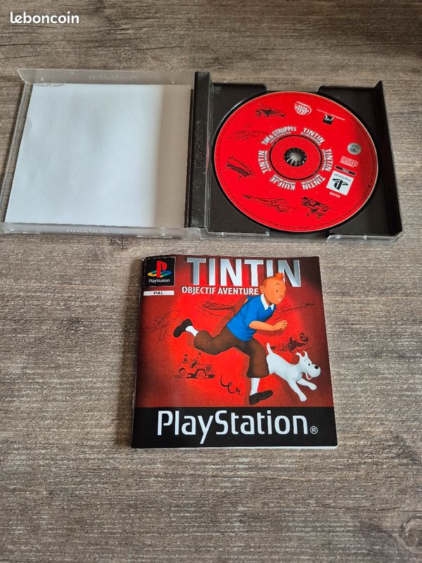 Tintin Objectif Aventure Sur Sony PlayStation 1 – Jeu Sans Jaquette Ni Notice (Bon état)