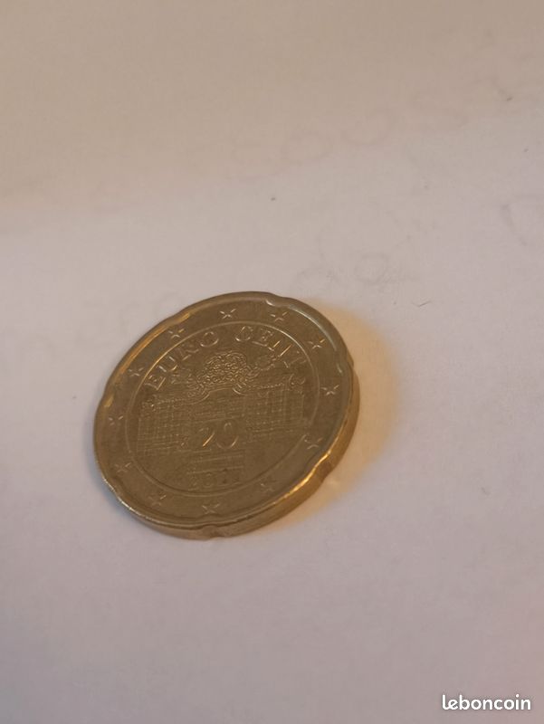 Pièce de monnaie 20 euros cent Autriche 2021 (image 3)