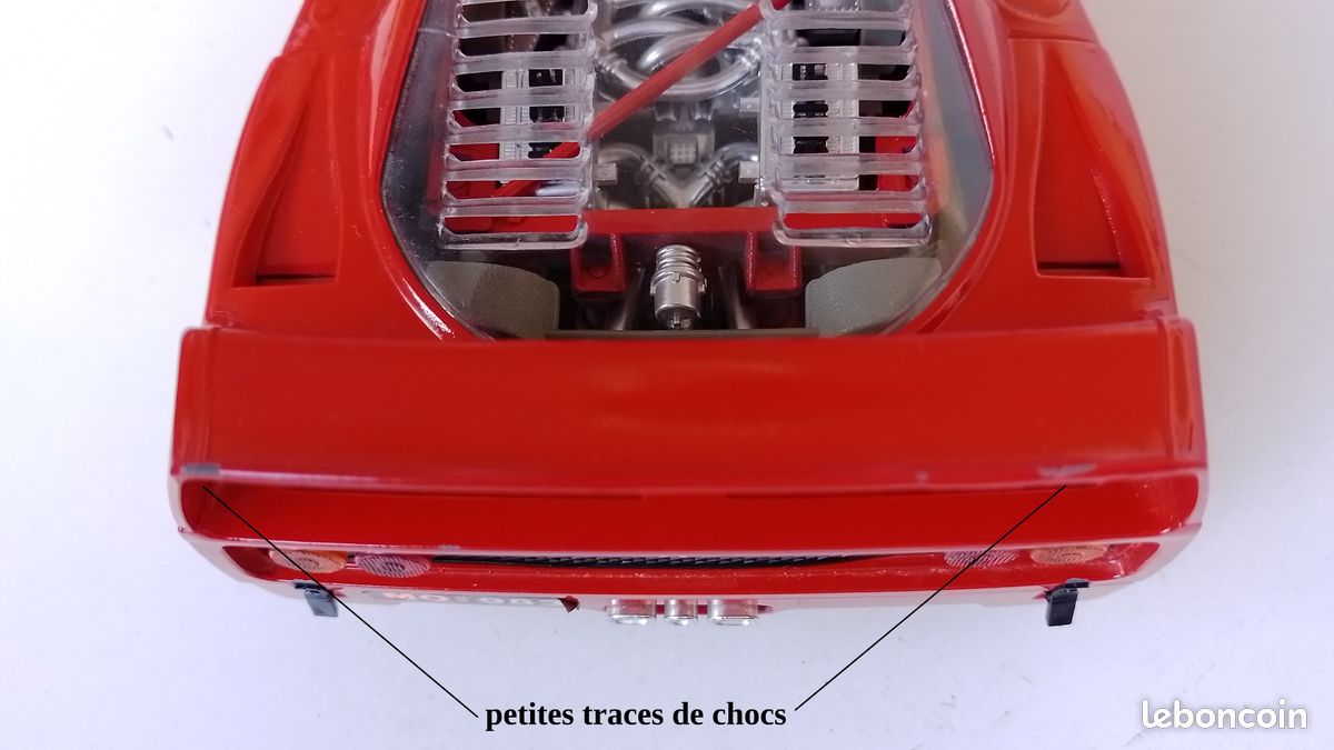 Ferrari F40 1/18 Burago Bande Italienne En Boite D'origine Luxe