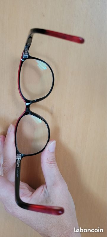 Monture lunettes femme Lapo noir et rouge Accessoires Bagagerie