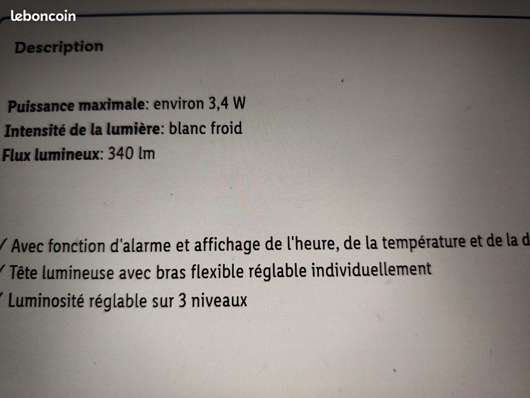 Lampe de bureau (image 2)