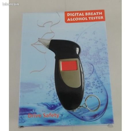 Éthylotest Numérique Digital - Mesure 0 à 1,9 G/L - Alcootest électronique Par Souffle - Neuf