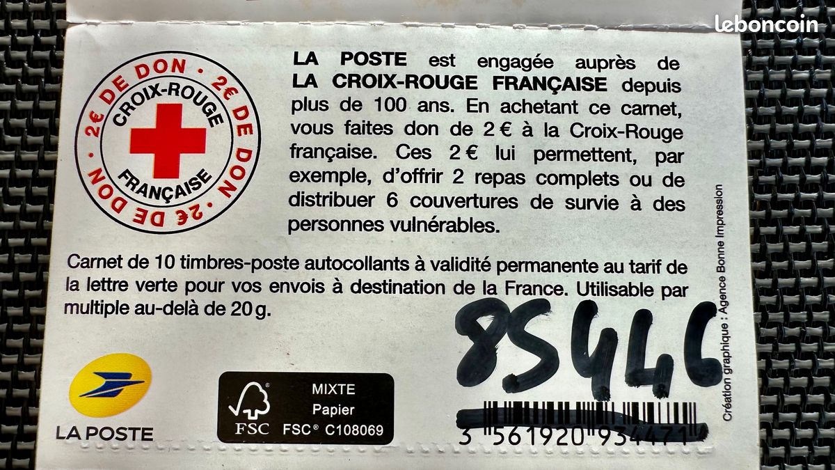 CARNET FRANCE N°BC2542, ASTÉRIX, TIMBRES 20G POUR AFFRANCHIR 12 LETTRES