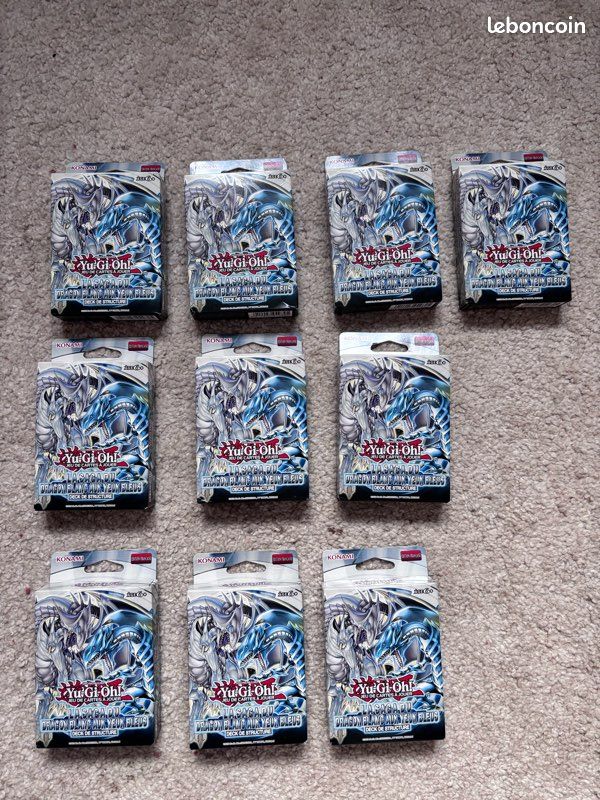 Lot Yu-Gi-Oh  Deck de structure Dragon Blanc aux Yeux Bleus  Neufs  scells - Collection