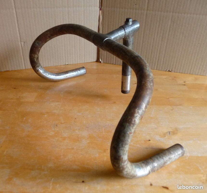 VINTAGE GUIDON COURBE Handlebar 37 Course Road Année ' EUR 34,95