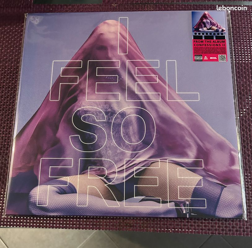 Madonna purple vinyle neuf i feel free + poster (image 1)