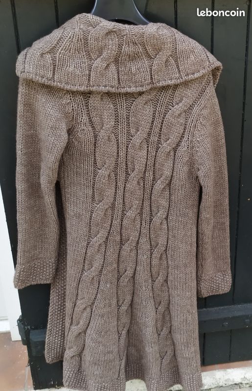 Long gilet manteau laine (image 2)