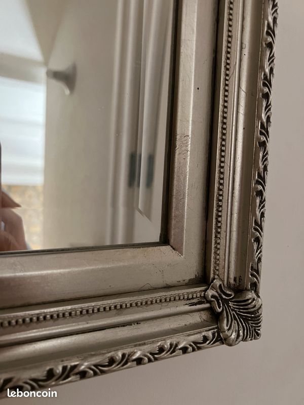 Loberon magnifique miroir en argent - verre sculpté campagne charme romantique interior’s maison du monde (image 6)