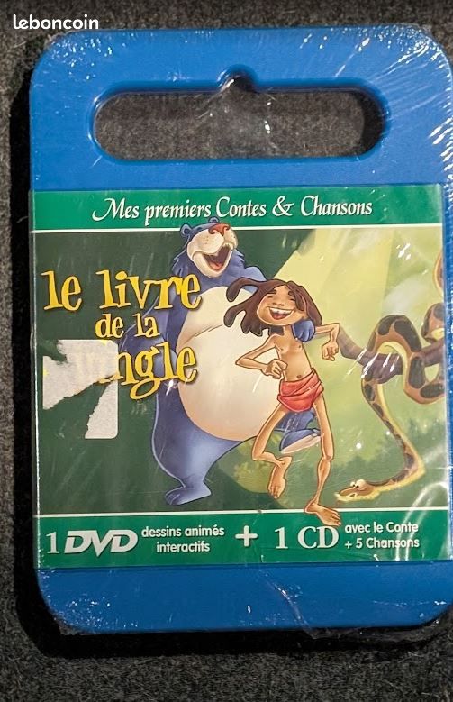 Le livre de la Jungle - DVD + CD - Mes premiers contes et Chansons - BOITE NEUVE SCELLEE (image 1)