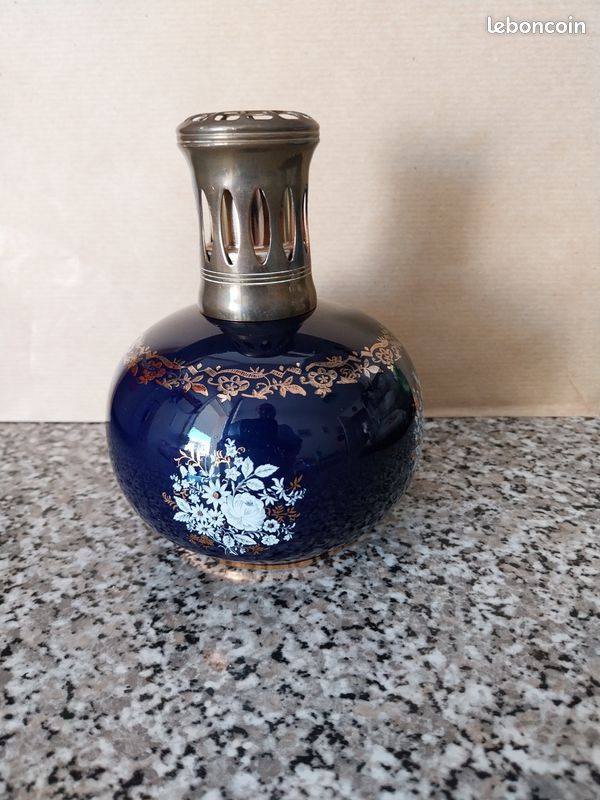 Sèvres, Lampe Bronze Porcelaine Bleu De Sevres Epoque XIXem