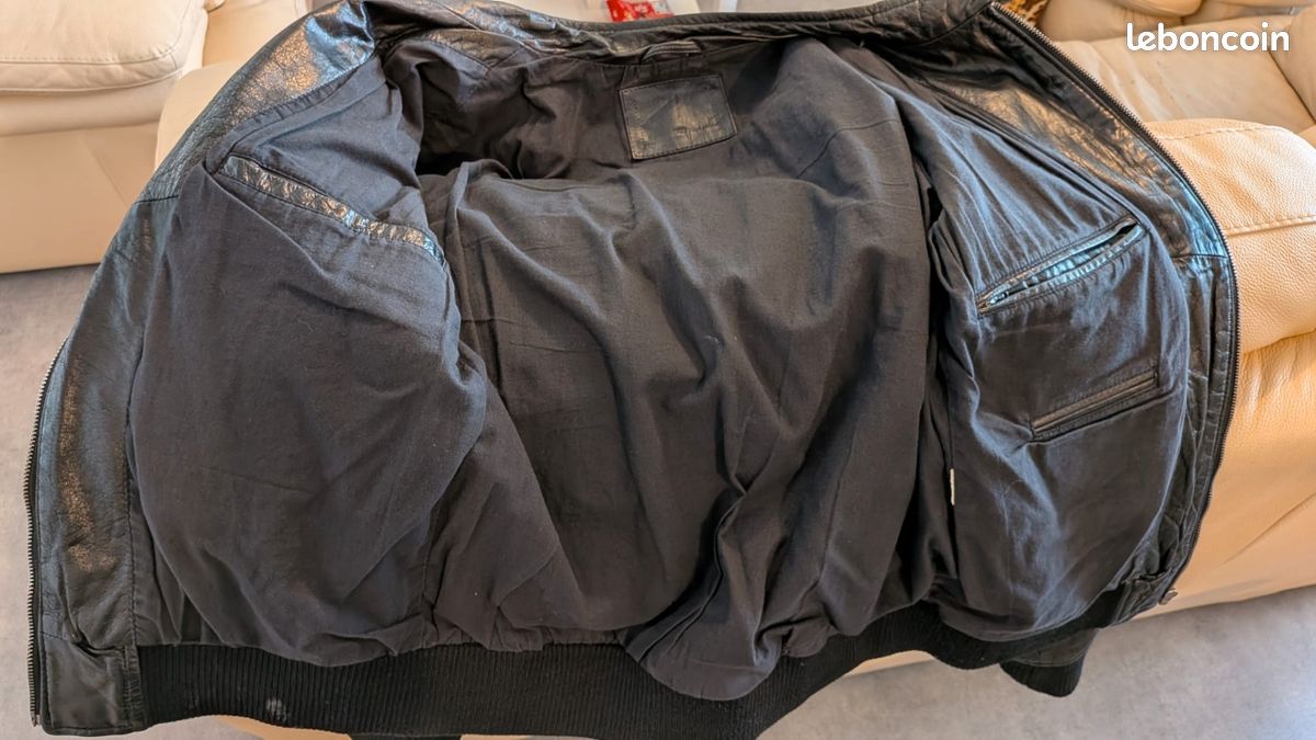 Veste cuir homme taille M (image 6)