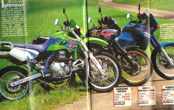 MJ 1085 Kawasaki 650 KLX Yamaha 660 XTZ Ténéré HONDA 650 Dominator YAMAHA YR5 350 BMW F650 Kevin Schwantz (image 2)