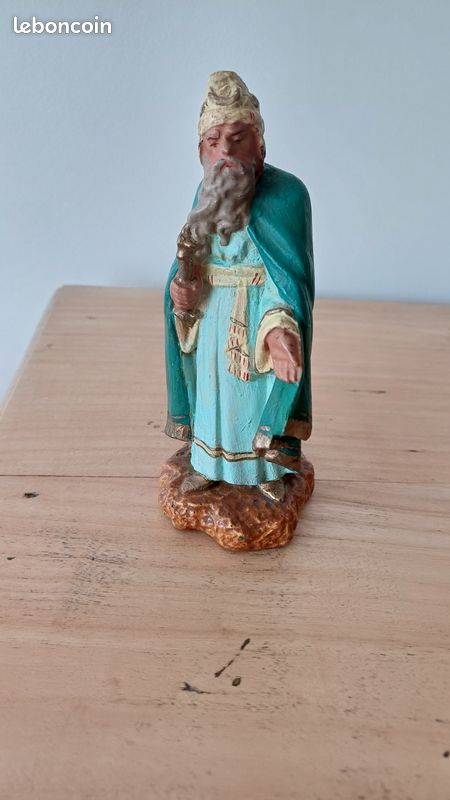 Santon Devineau Ancien – Marie – H 13cm – Taille 6 – Crèche Noël