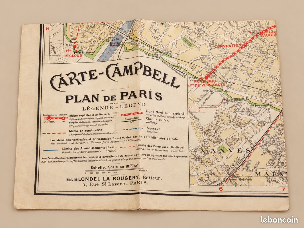 Plan de Paris années 1920/1926 (image 3)