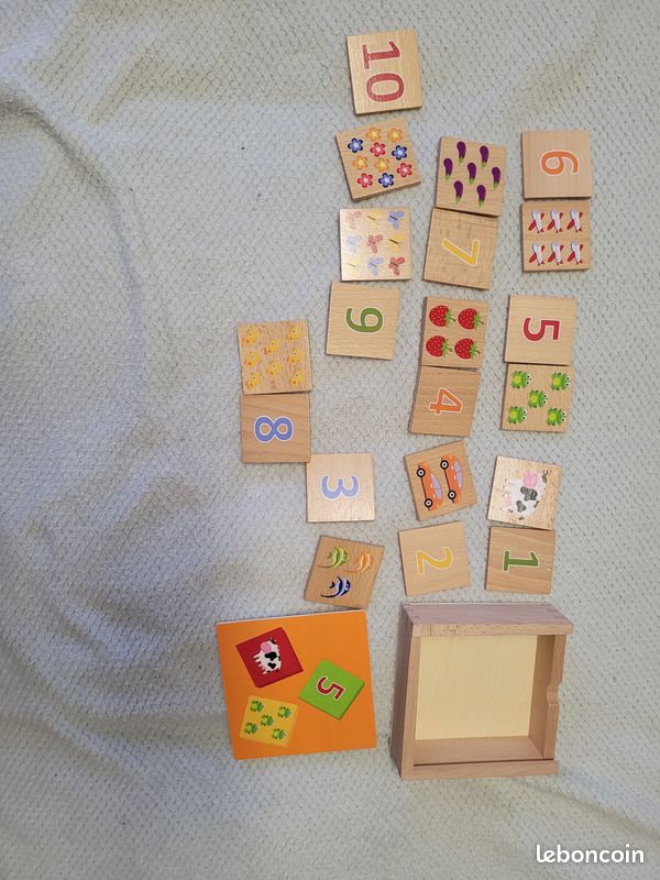 Lot 5 Dés Mathématiques En Bois 25 Mm - Dés Rouges Chiffres 1-6 Pour Éducation Et Jeux