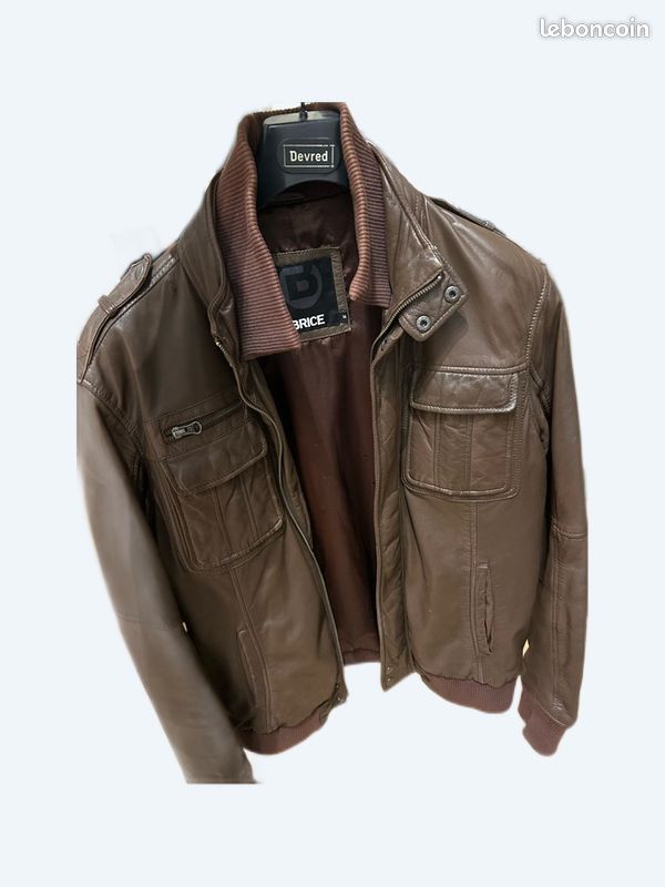 Blouson en cuir Brice taille M Vêtements