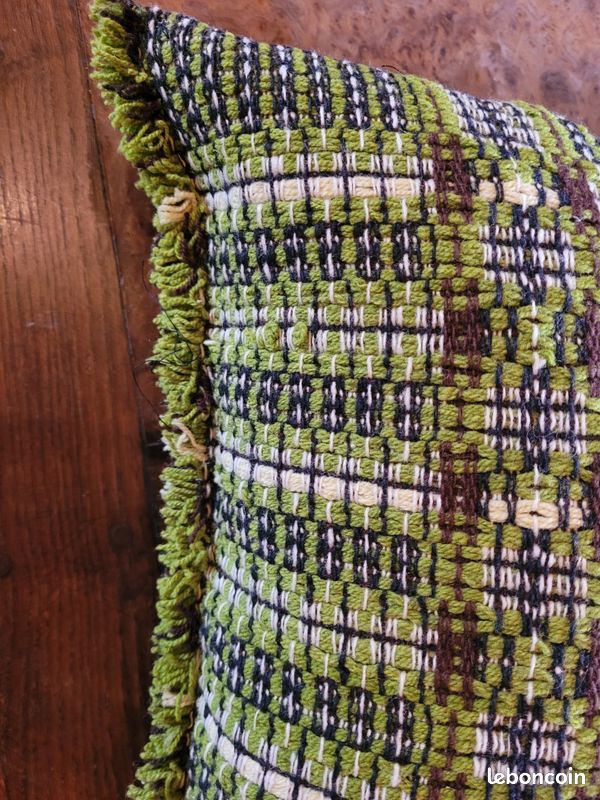 Coussin ancien vintage années 50 (image 7)